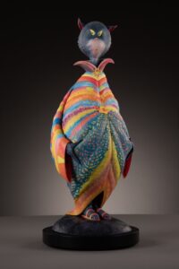 Hand-Painted Cast Resin Sculpture