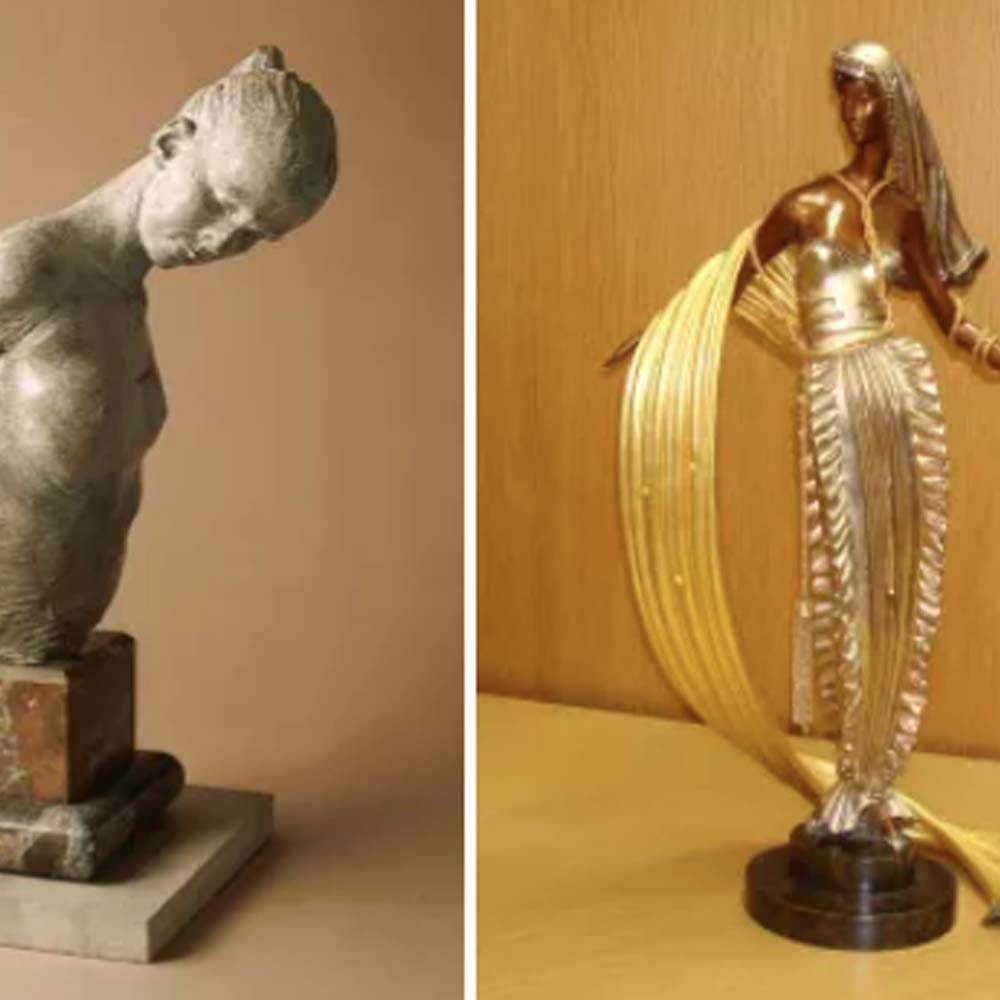 How the Art of Richard MacDonald and Erte Sculptures Redefine Modern Elegance